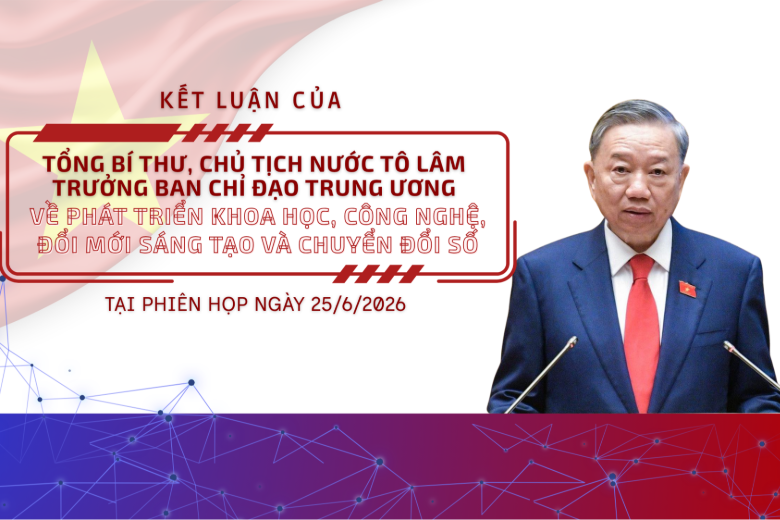 Infographic: Kết luận của Tổng Bí thư, Chủ tịch nước Tô Lâm tại Phiên họp chuyên đề về chuyển đổi số trong hệ thống chính trị